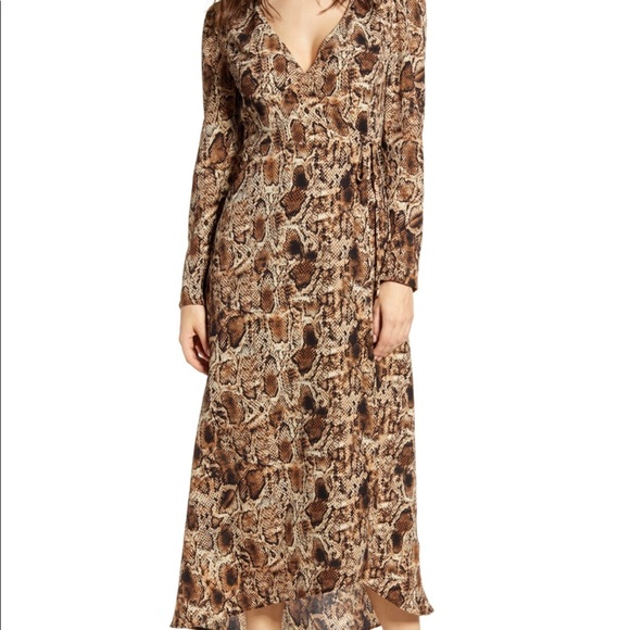 All in Favor Dresses & Skirts - 👗 SALE: 
Long Sleeve Midi Wrap Dress BNWOT